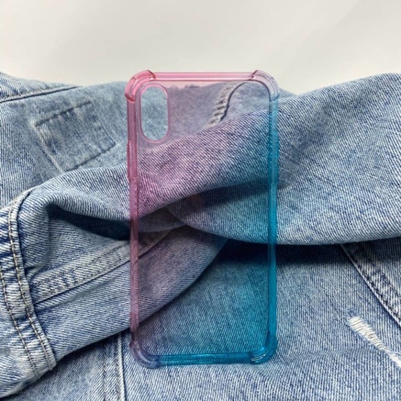 iPhone 7/8 Plus Case Pink Blue Clear Cover NEW - Picture 5 of 6